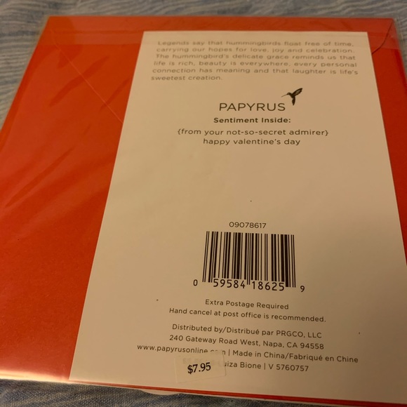 ⚡️5/$30⚡️Papyrus not secret admirer, VD card - LAST 1 LEFT - Picture 6 of 7